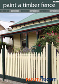 Do it yourself Paint a Timber Fence project