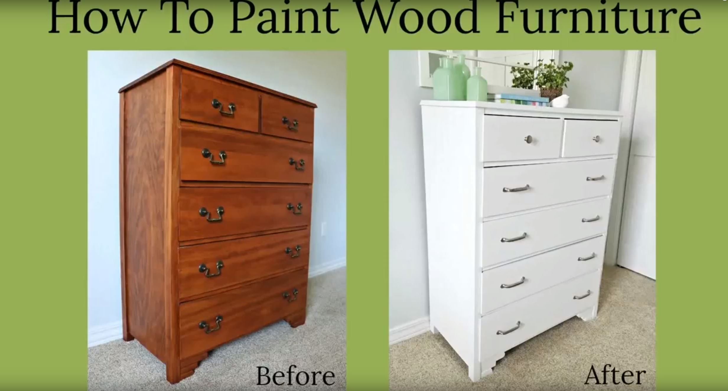 How To Paint Wood Furniture